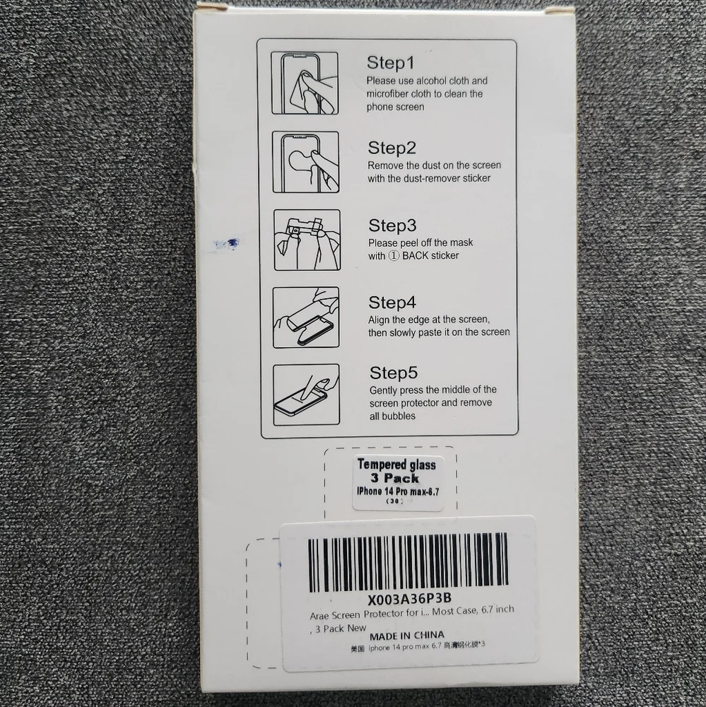 New iPhone 14 Pro Max Tempered Glass Screen Protectors